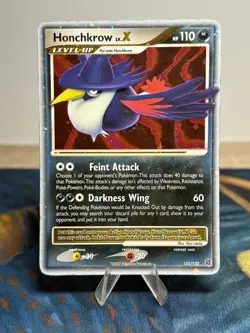 Honchkrow LV.X 132/132 Ultra Rare Card Pokemon DP Diamond Pearl Secret Wonders - Image 1