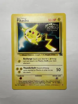 Pokemon Pikachu TCG Blackstar Promo Card 4 First Movie LP/MP - Image 1