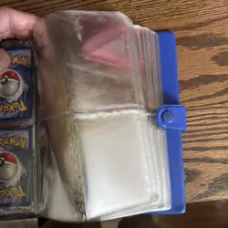 Vintage 1999 Pokemon Charmander Blue 4 Pocket 30 Page Trading Card Binder Rare - Image 2