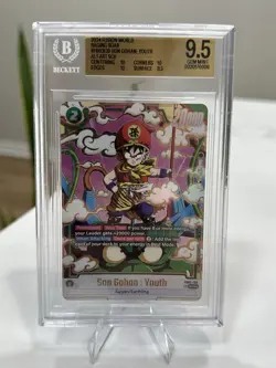 Dragon Ball Card FB03-139 Son Gohan Youth SCR Alt Art BGS 9.5 - Image 1