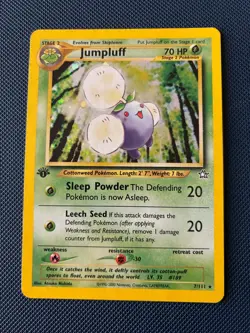 Jumpluff 7/111 1st Edition Neo Genesis Pokemon Card Excellent Condition - Image 1