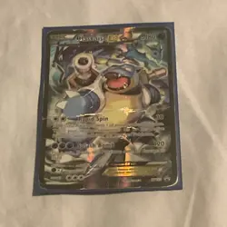 Blastoise EX XY122 Rare Pokemon Card Sleeve Included - Image 1
