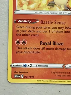 Charizard 001/015 Pokemon McDonalds 2024 Promo Card Mint - Image 5