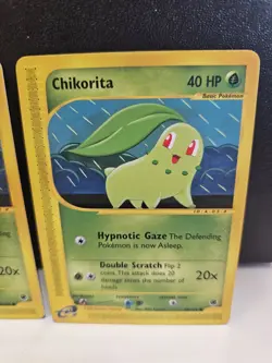 (2)Chikorita 99/165 Common Expedition Base Set Pokemon Card 2002 WOTC E Reader - Image 3