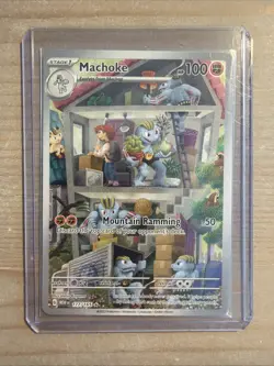 Pokemon TCG Machoke Holo Card 177/165 Scarlet & Violet 151 Series - Image 1