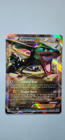 Pokemon TCG Rayquaza EX Ultra Rare Card 85/124 B&W: Dragons Exalted - Image 1