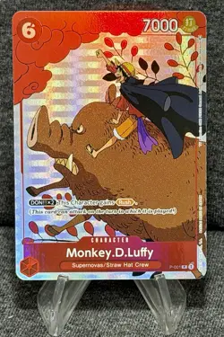 One Piece Gift Collection 2023 Monkey.D.Luffy P-001 Promo Card (OP-PR) NM/MT - Image 1