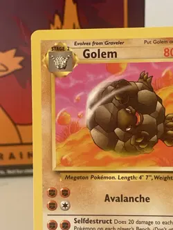 Pokemon TCG Golem Fossil, Card 36/62, Regular LP WOTC - Image 2