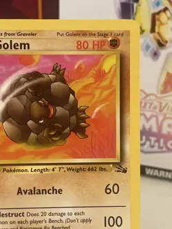 Pokemon TCG Golem Fossil, Card 36/62, Regular LP WOTC - Image 3