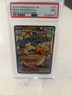 Mega Dragonite ex 271/217 Me: Ascended Heroes Holo PSA 9 EN Mega Attack 2026 - Image 1