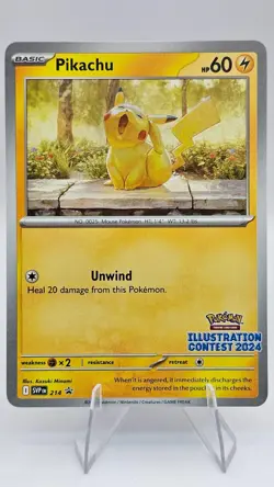 Pikachu - 214 - SV: Scarlet & Violet Promo Cards (SVP) Illustration Contest 2024 - Image 1