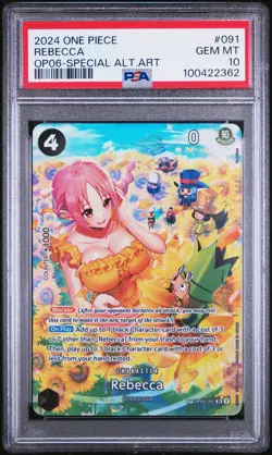 One Piece Rebecca SP OP05-091 Wings of the Captain Foil PSA 10 GEM MINT TCG - Image 1