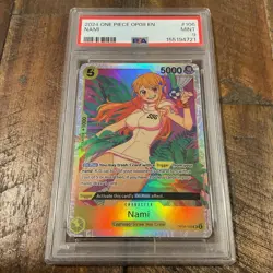 2024 One Piece English OP08-106 Nami SR PSA 9 MINT - Image 1