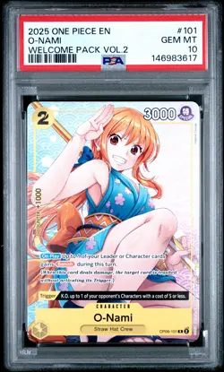 PSA 10 O-NAMI 101 ONE PIECE WELCOME PACK VOL.2 ONE PIECE - Image 1
