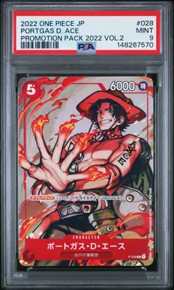 One Piece Portgas D. Ace P-028 Event Pack Vol. 1 - PSA 9 Japanese - Image 1