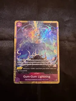 Bandai One Piece Gum-Gum Lightning OP09-077 Foil Alt Art EN Event x2 - Image 5