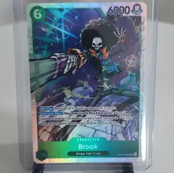 Bandai One Piece Card Game Brook OP15-032 OP-15 SR Alt Art Foil ENG - Image 1