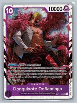 Donquixote Doflamingo The Azure Sea's Seven #OP14-069 Super Rare Foil - Image 1