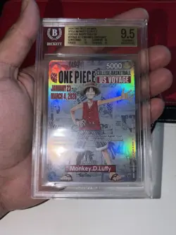 BGS 9.5 2026 One Piece College Voyage Basketball Giveaway #PO55 Monkey.D.Luffy - Image 1