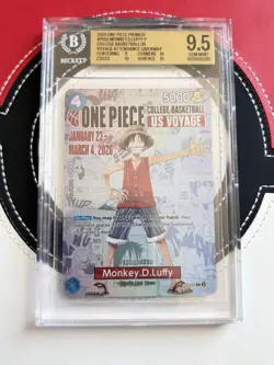 BGS 9.5 2026 One Piece College Voyage Basketball Giveaway #PO55 Monkey.D.Luffy - Image 5