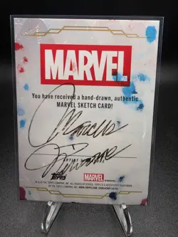 2026 Topps Chrome Marvel Comics Venom Sketch Auto Marcus Newsome 1/1 One of One! - Image 2