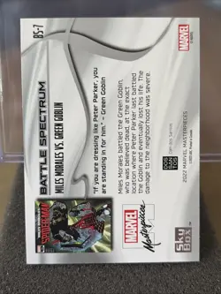 2022 Marvel Masterpieces Battle Spectrum Miles Morales vs Green Goblin #BS-7 - Image 3