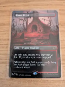 Magic the Gathering - Blood Crypt - Lorwyn Eclipsed - Borderless - MTG - Image 1