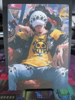 Trafalgar D. Law One Piece B5 Big 7x10 Board Card Glittery Anime Manga Print NM - Image 1