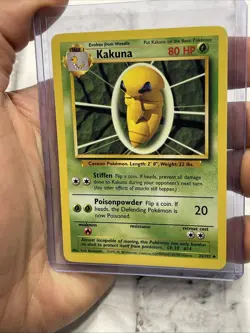 Kakuna Non-Holo 1999 WOTC Pokemon Card 33/102 Base Set NM Nintendo Vintage - Image 1