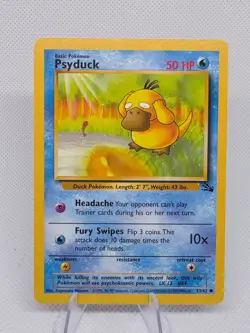 Psyduck 53/62 Pokemon TCG Card Vintage - Fossil - LP - Image 1