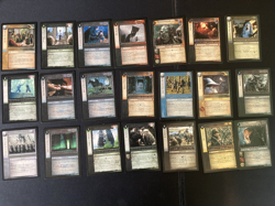 21 Rare Lord of the Rings TCG Cards (LP) - Image 1
