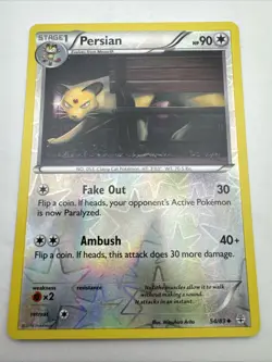 Pokemon TCG Card Persian 54/83 Generations 2016 Reverse Holo - Image 1