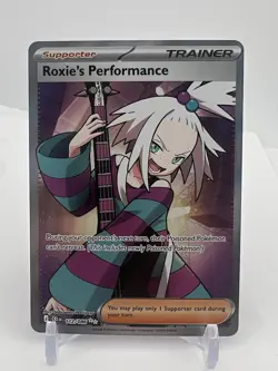 Roxie's Performance 112/086 ME04: Chaos Rising Ultra Rare Pokemon Card NM - Image 1