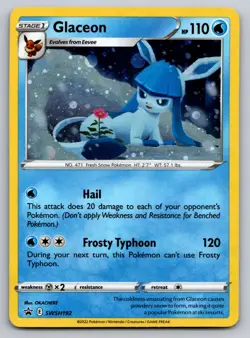 Glaceon Holo Promo SWSH: Sword & Shield Promo Cards SWSH192 NM - Image 1