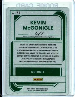 Panini 2026 Donruss KEVIN MCGONIGLE Printing Plate Rated Prospect # 1/1 SSP RARE - Image 2