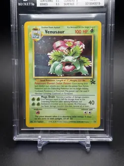 2000 Pokemon WOTC Black Star Promo Venusaur Holo #13 NM - MINT BGS 8 - Image 3