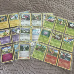 Pokemon - Roaring Skies Part Complete Set 25/108 no dupes - Image 1