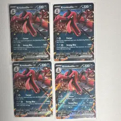 Pokemon Krookodile ex 055/086 Holo 6-Card Lot Twilight Masquerade 2024 EN - Image 2