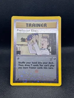 Professor Elm 003/009 Reverse Holo Promo Best of Game 2002 Pokemon Card English - Image 2