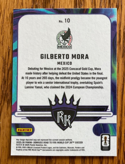 2026 GILBERTO MORA DONRUSS ROAD TO FIFA WORLD CUP 26 ROOKIE KINGS CARD#10 MEXICO - Image 2