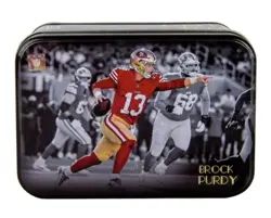 2024 Panini Optic Mosaic Football Factory Sealed Championship Tin Brock Purdy - Image 2