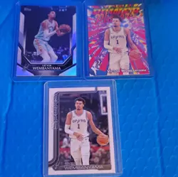 Topps Victor Wembanyama Spurs 2024-25 Power Players #PP-15 NBA-7 #195 - 3 - Image 1
