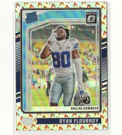 2024 Panini Donruss Optic - Rated Rookie Ryan Flournoy #288 Fire Prizm (RC) - Image 1