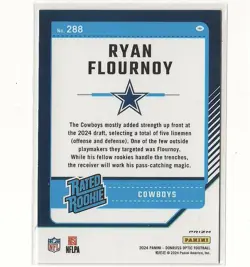 2024 Panini Donruss Optic - Rated Rookie Ryan Flournoy #288 Fire Prizm (RC) - Image 2