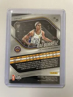 2024 Panini Prizm WNBA Rae Burrell True Gold Prizm Parallel #62 SP /10 Sparks - Image 2
