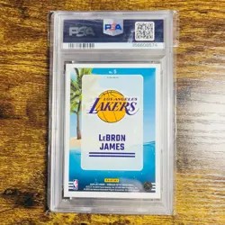 2024 Panini Optic LeBRON JAMES Splash! Purple COLOR MATCH Lakers PSA 10 - Image 3