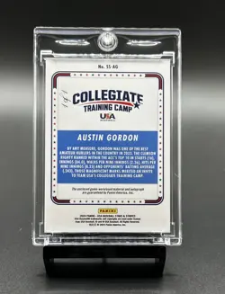 2024 PANINI USA STARS & STRIPES AUSTIN GORDON NIKE SWOOSH PATCH AUTO 1/1 ANGELS - Image 2