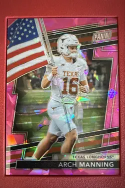 2024 Panini National Convention /88 Gold Pack - Prospects Arch Manning #RP4 Pink - Image 1