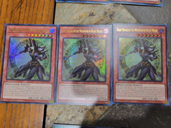 DARK MAGICIAN THE MAGICIAN OF BLACK MAGIC ULTRA RARE INFO-EN006 1ST ED YUGIOH NM - Image 1