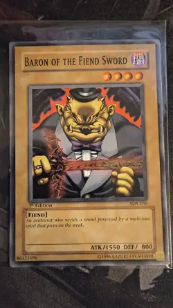 Baron of the Fiend Sword SDY-036 Starter Deck: Yugi Yu-Gi-Oh 1st Edition - Image 1